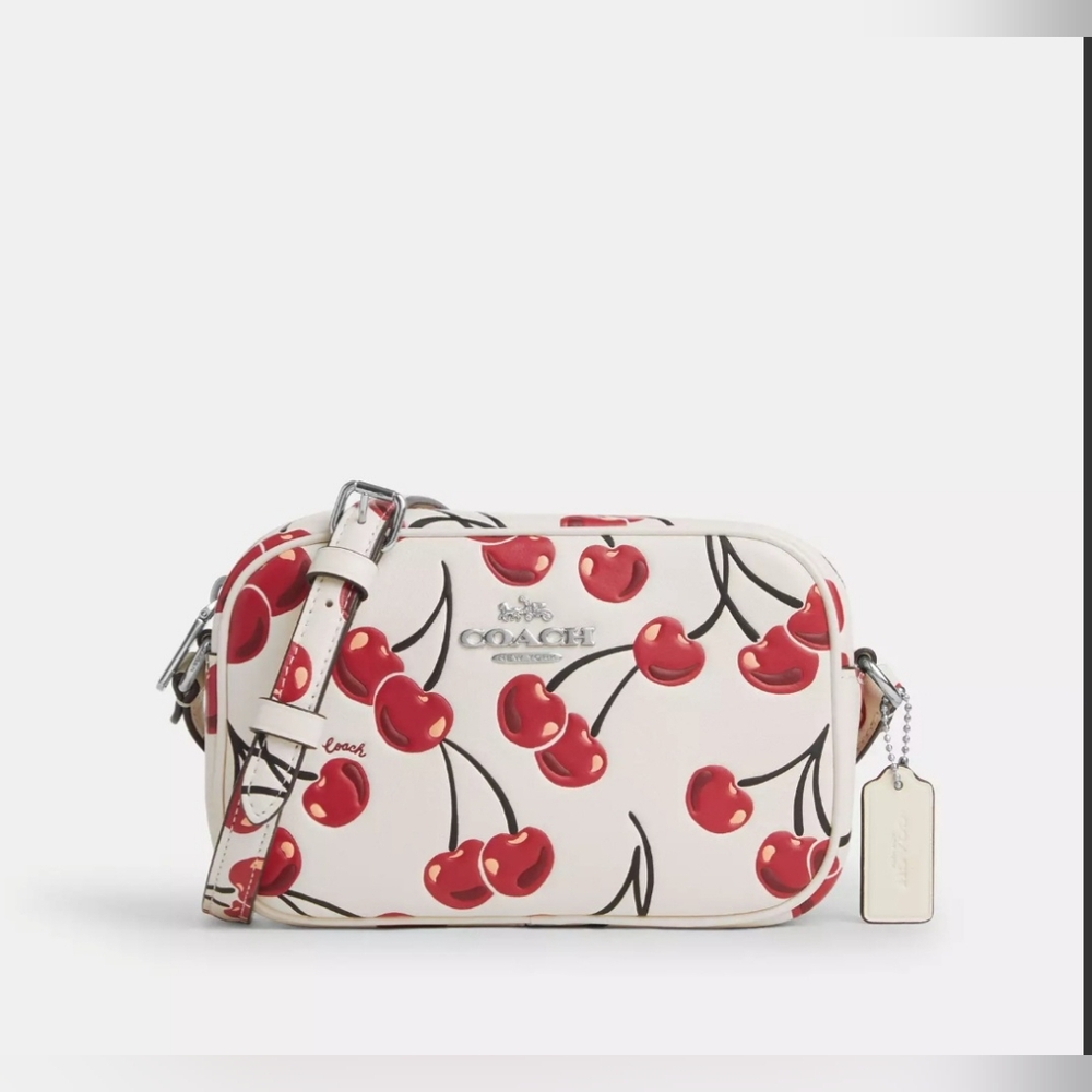 Coach Mini Jamie Camera Bag With Cherry Print - Picture 1 of 11